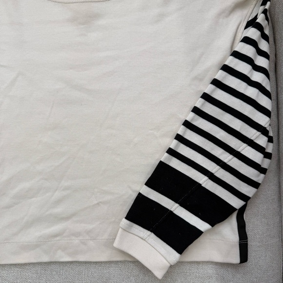 rag & bone striped crop long sleeve top - Picture 2 of 6